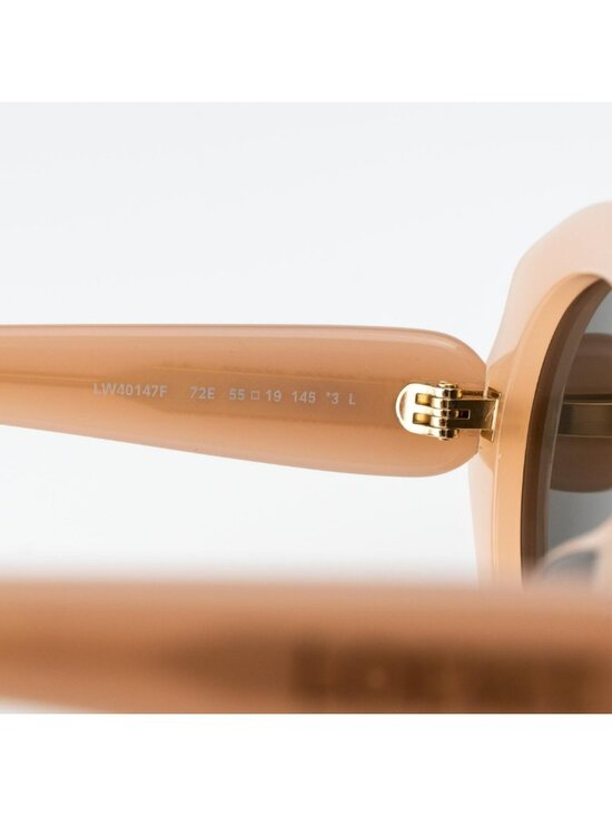 Loewe Women Sunglasses Nude Pink Brown Oval LW40147F 72E NEW AUTHENTIC main image 5
